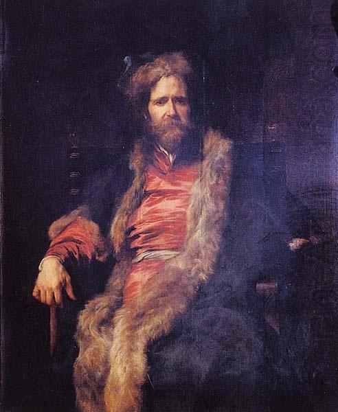 Anthony Van Dyck Portrait of the one-armed painter Marten Rijckaert. china oil painting image